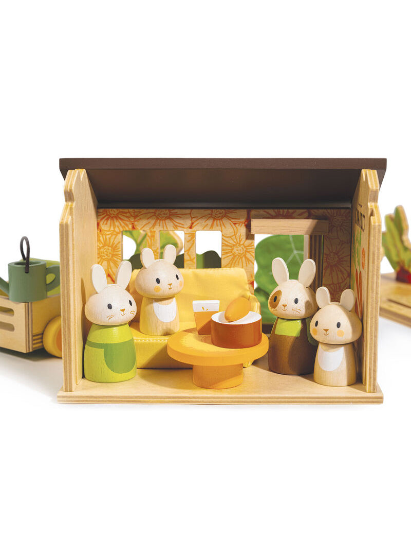 Wooden Bunnys Carrot Patch Toy - Alternate Image 5