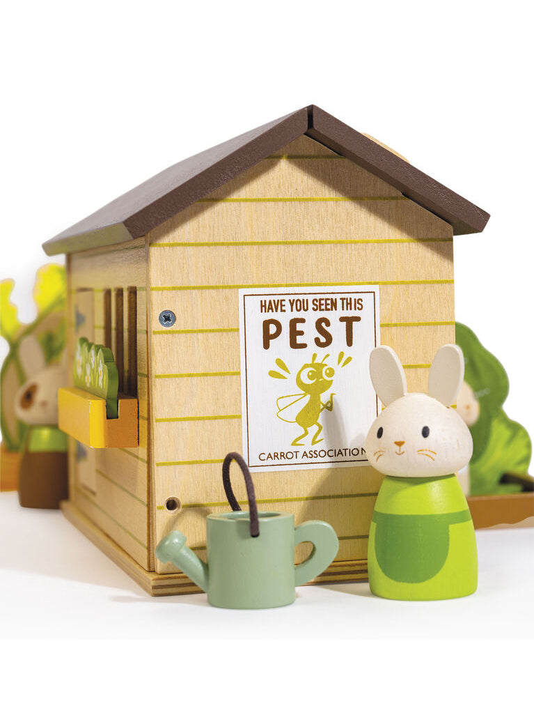 Wooden Bunnys Carrot Patch Toy - Alternate Image 6