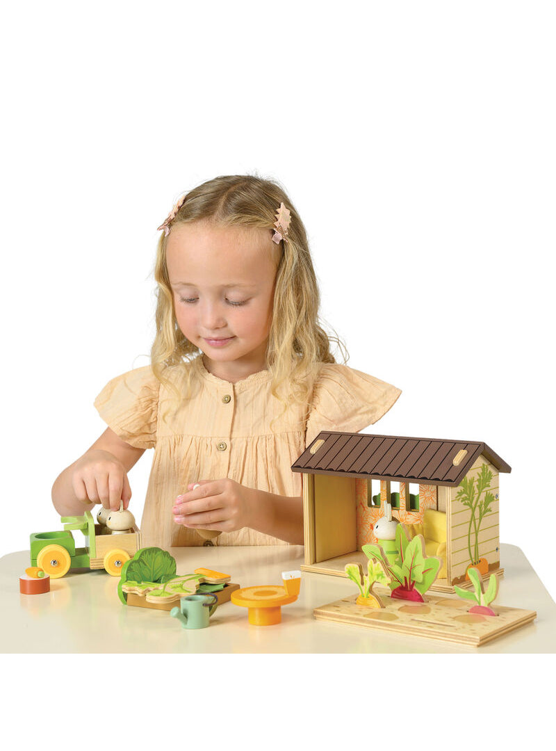 Wooden Bunnys Carrot Patch Toy - Alternate Image 7