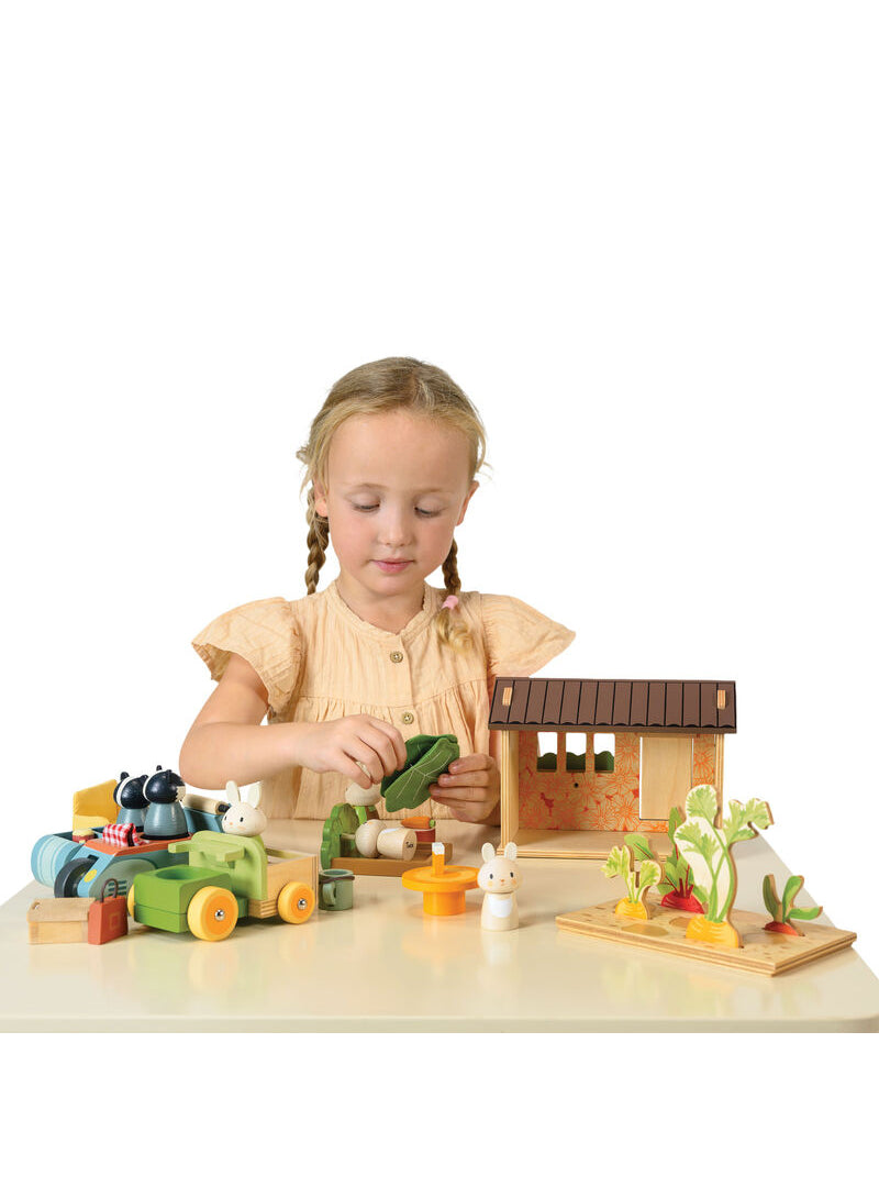 Wooden Bunnys Carrot Patch Toy - Alternate Image 8