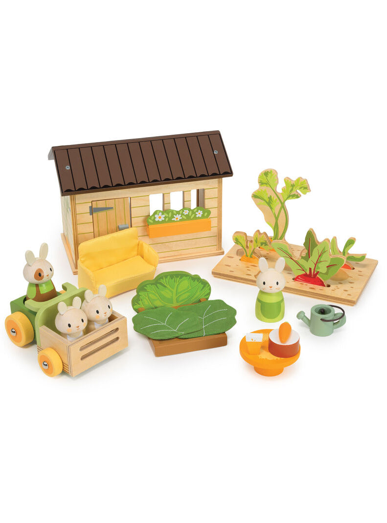 Wooden Bunnys Carrot Patch Toy - Main Image