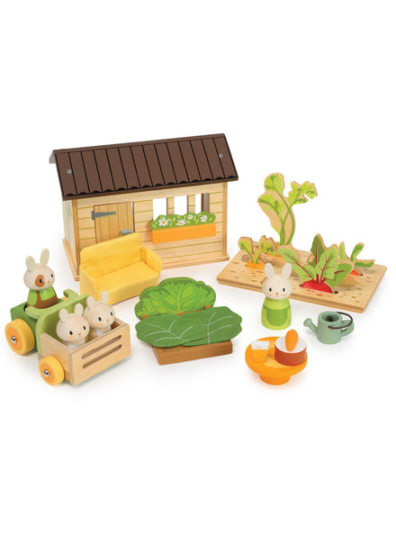 Wooden Bunnys Carrot Patch Toy - Main Image