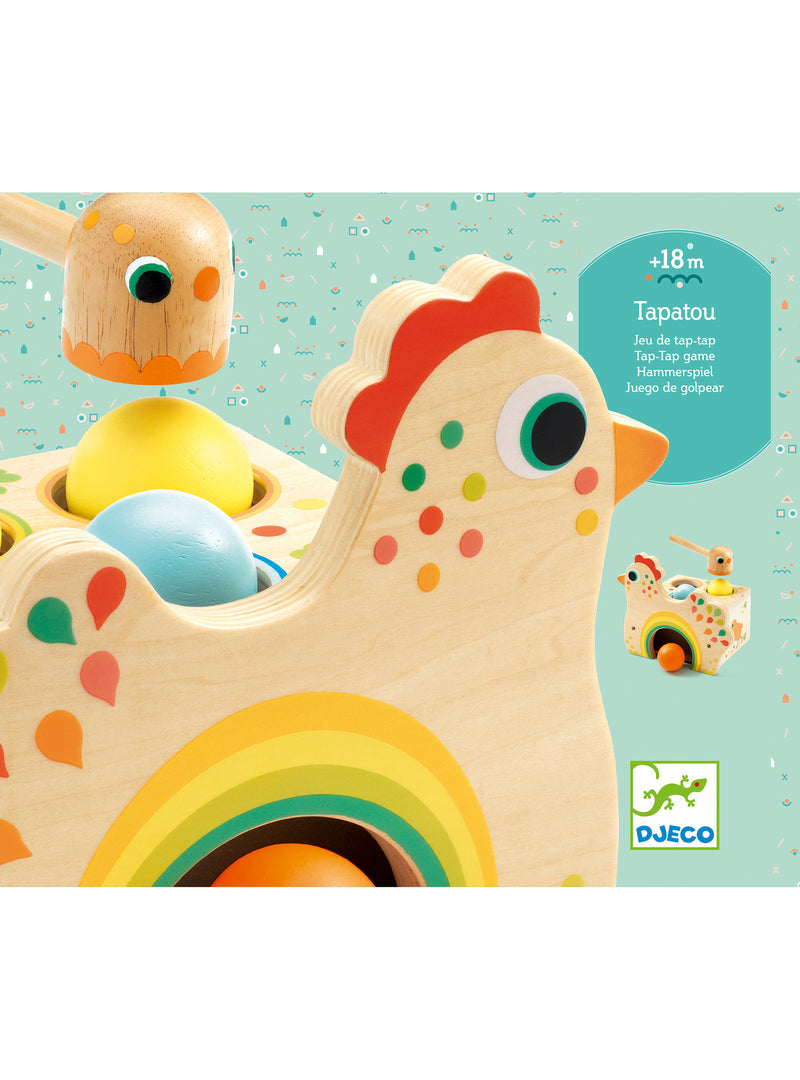 Wooden Chicken Toy - Alternate Image