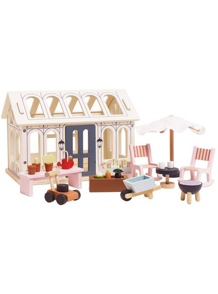 Wooden Conservatory Doll House - Main Image