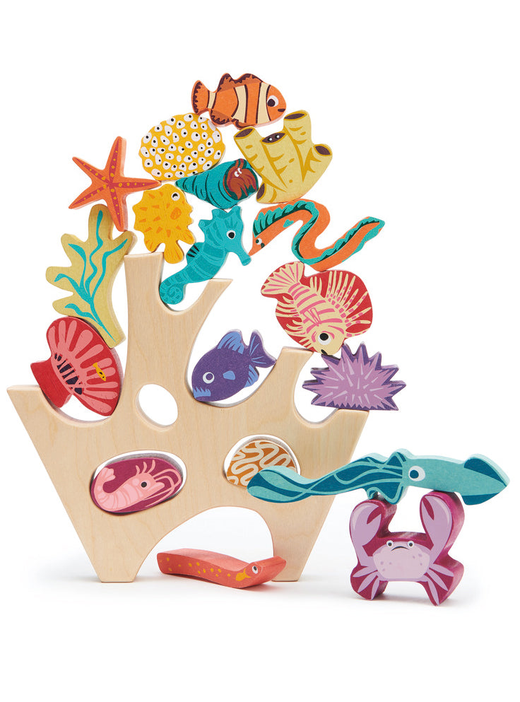 Wooden Coral Reef Stacking Toy - Alternate Image 1