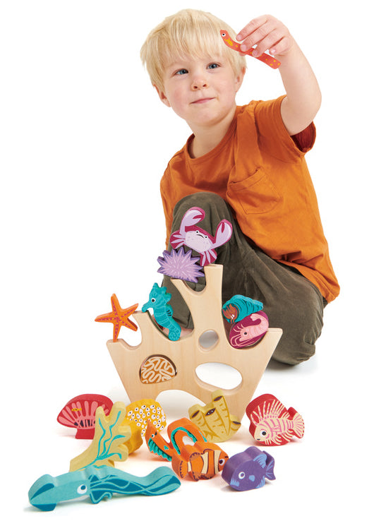 Wooden Coral Reef Stacking Toy - Alternate Image 3