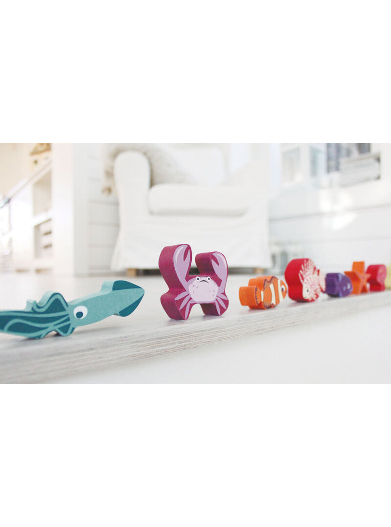 Wooden Coral Reef Stacking Toy - Lifestyle Image 2