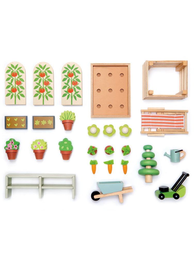 Wooden Doll House Greenhouse And Garden - Accessory Image