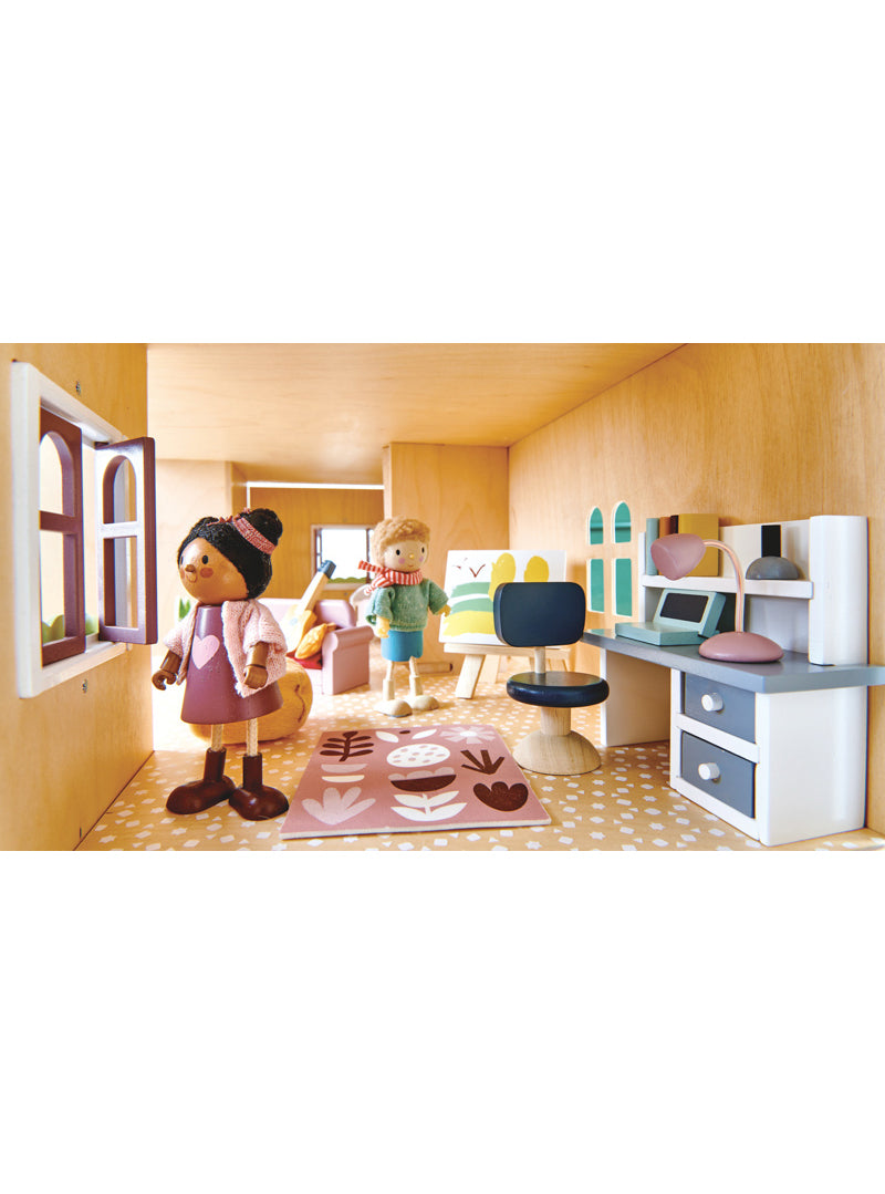 Wooden Dovetail Doll House Study - Lifestyle Image 3