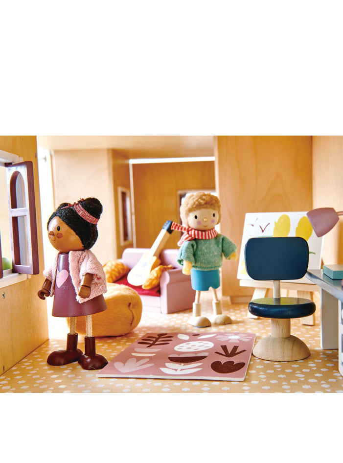 Wooden Dovetail Doll House Study - Lifestyle Image 4