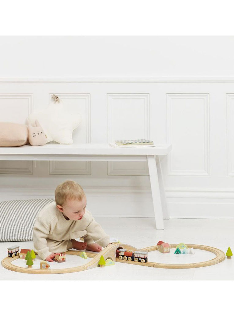 Wooden Figure 8 Train Set - Lifestyle Image 2