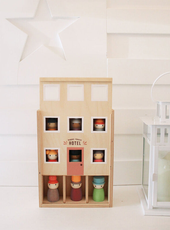 Wooden Happy Folk Hotel Toy - Lifestyle Image 2