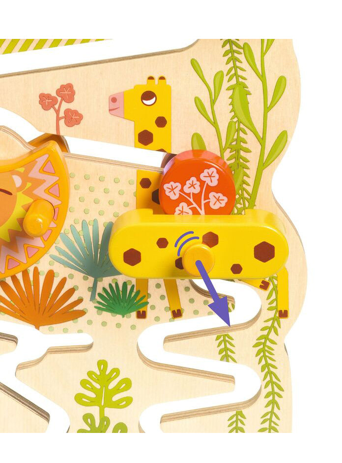 Wooden Jungle Maze Puzzle - Close Image 3
