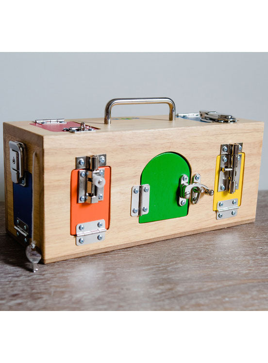 Wooden Lock Activity Box - Alternate Image 1