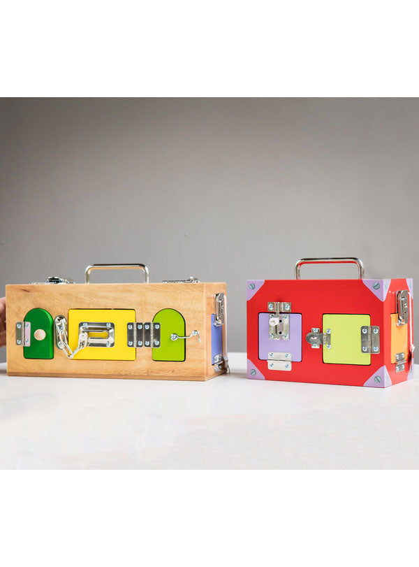 Wooden Lock Activity Box - Lifestyle Image 6