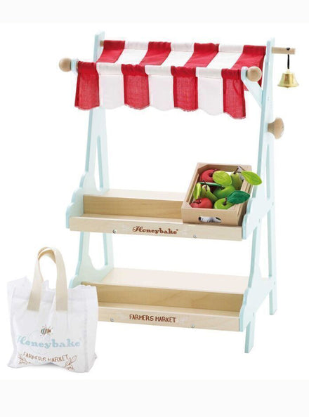 Wooden Table Top Market Stall with Crate