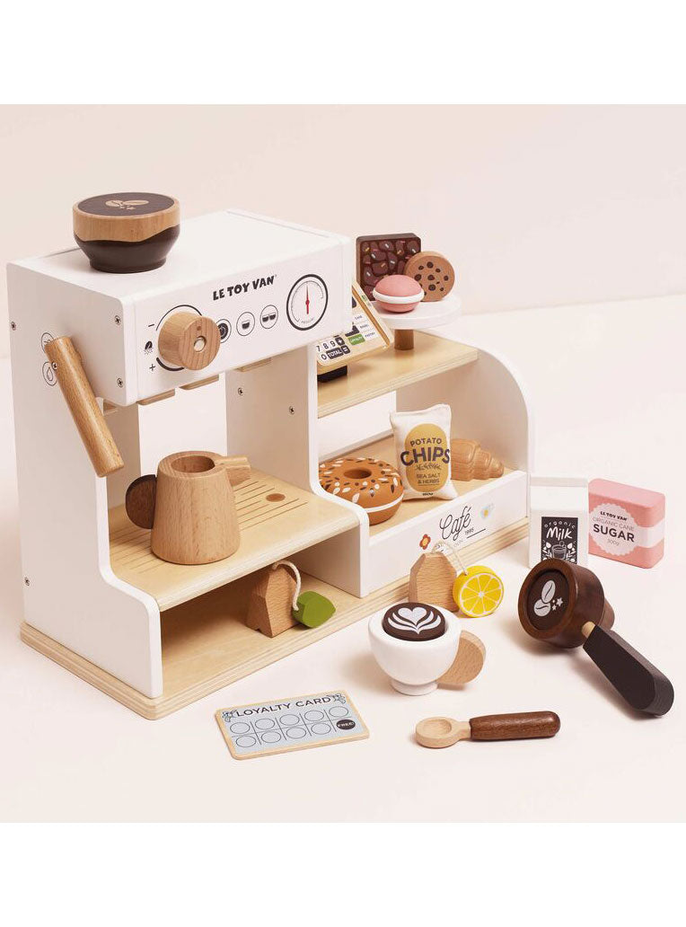 Wooden Tabletop Cafe Kids Toy Set - Alternate Image 1