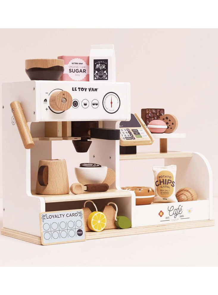 Wooden Tabletop Cafe Kids Toy Set - Alternate Image 2