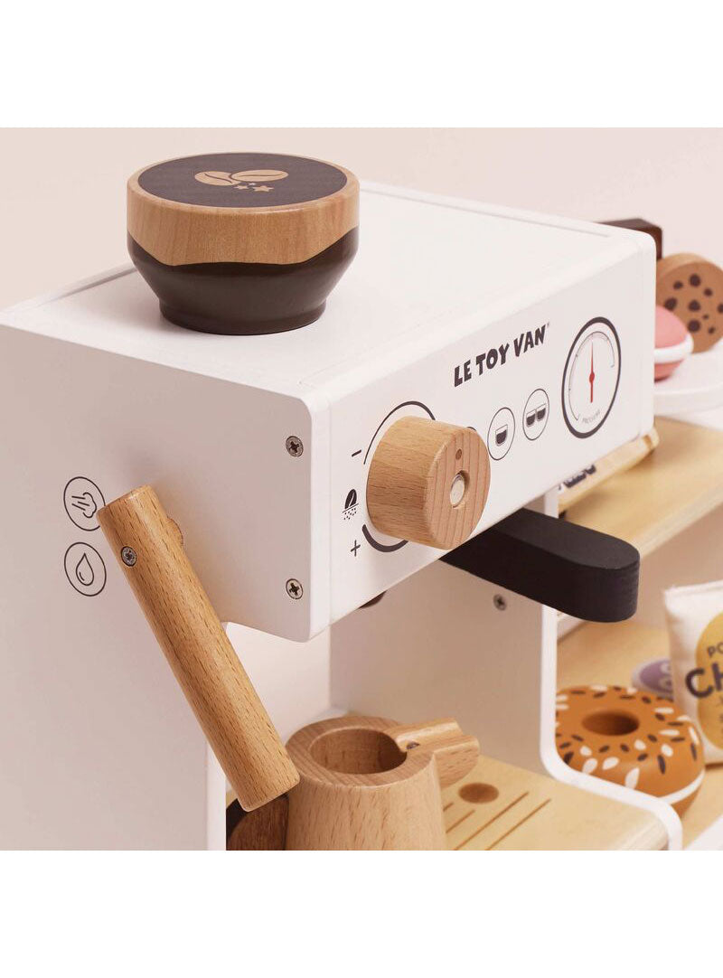 Wooden Tabletop Cafe Kids Toy Set - Close Image 1