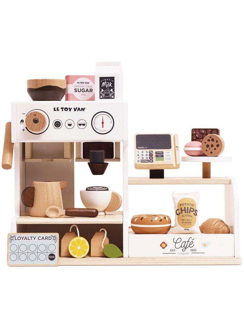 Wooden Tabletop Cafe Kids Toy Set - Main Image