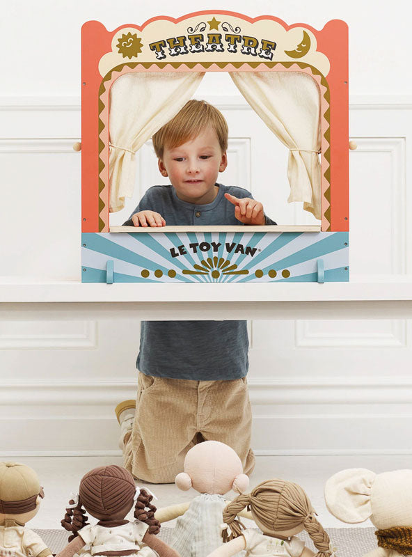 Wooden Tabletop Puppet Theatre - Lifestyle Image 2