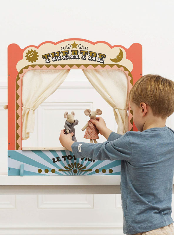 Wooden Tabletop Puppet Theatre - Lifestyle Image 3