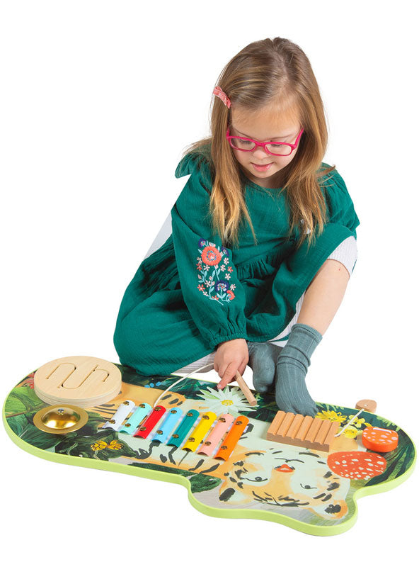 Wooden Tiger Musical Toy - Lifestyle Image 1