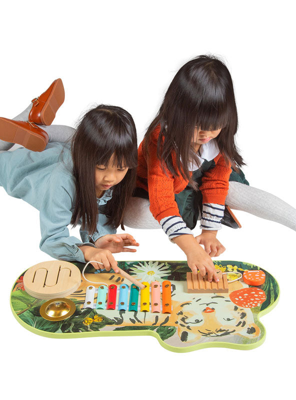Wooden Tiger Musical Toy - Lifestyle Image 2
