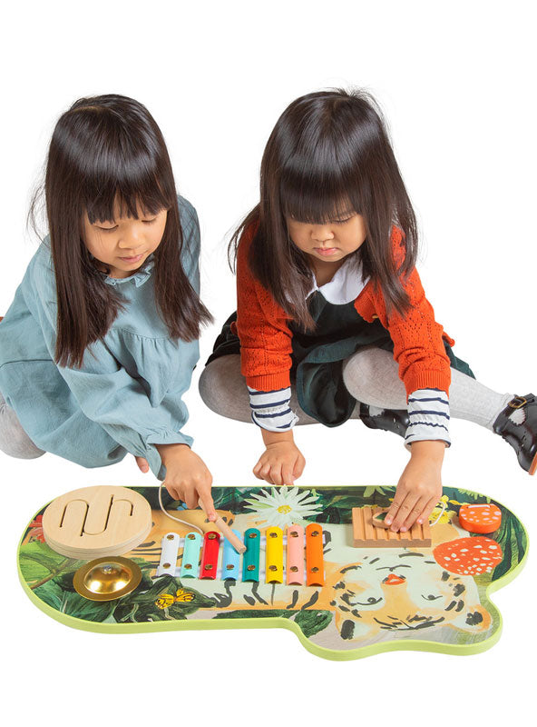 Wooden Tiger Musical Toy - Lifestyle Image 3