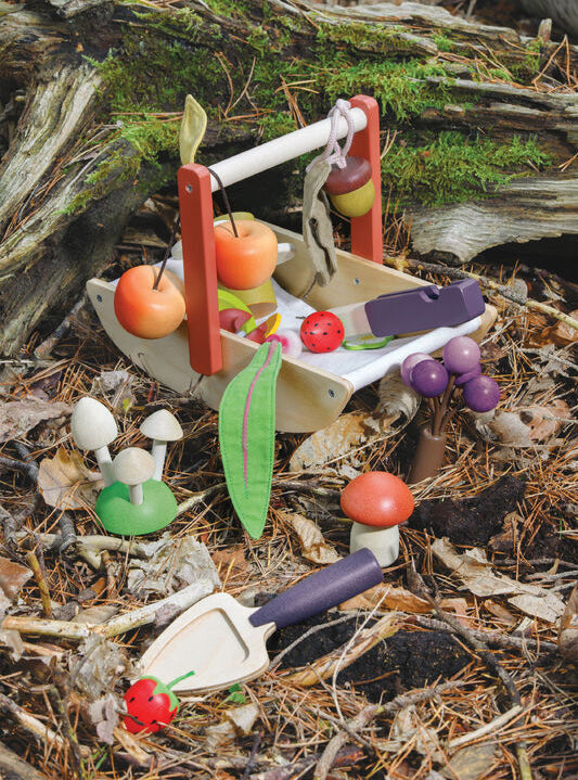 Wooden Wild Foraging Basket Toy - Lifestyle Image 1