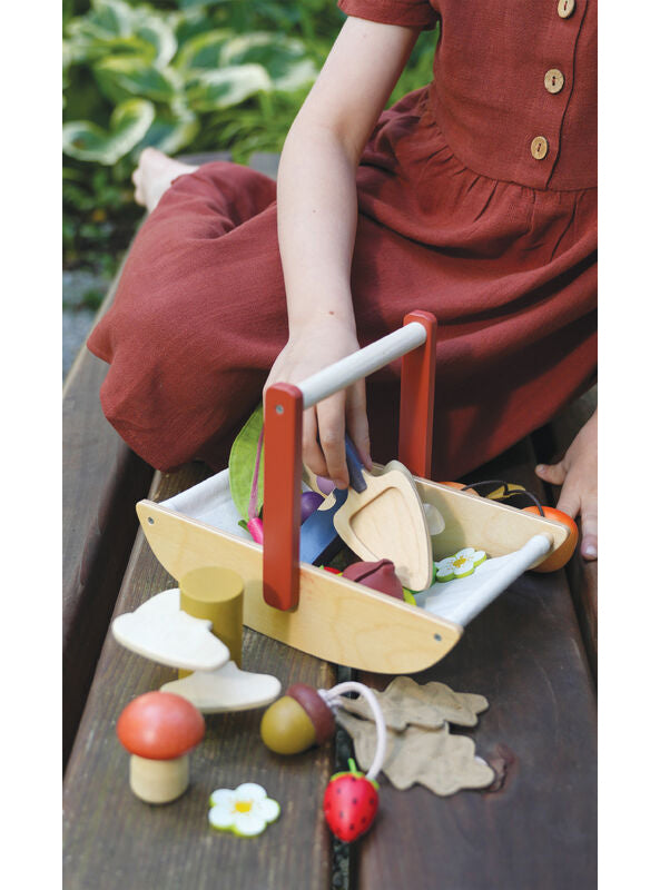 Wooden Wild Foraging Basket Toy - Lifestyle Image 2