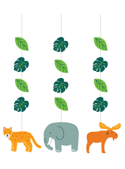 World Adventure 3 Pack Hanging 78cm Party Decorations - Main Image