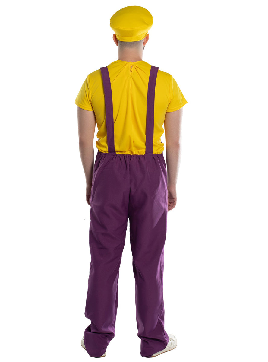Yellow and Purple Plumber Mens Costume