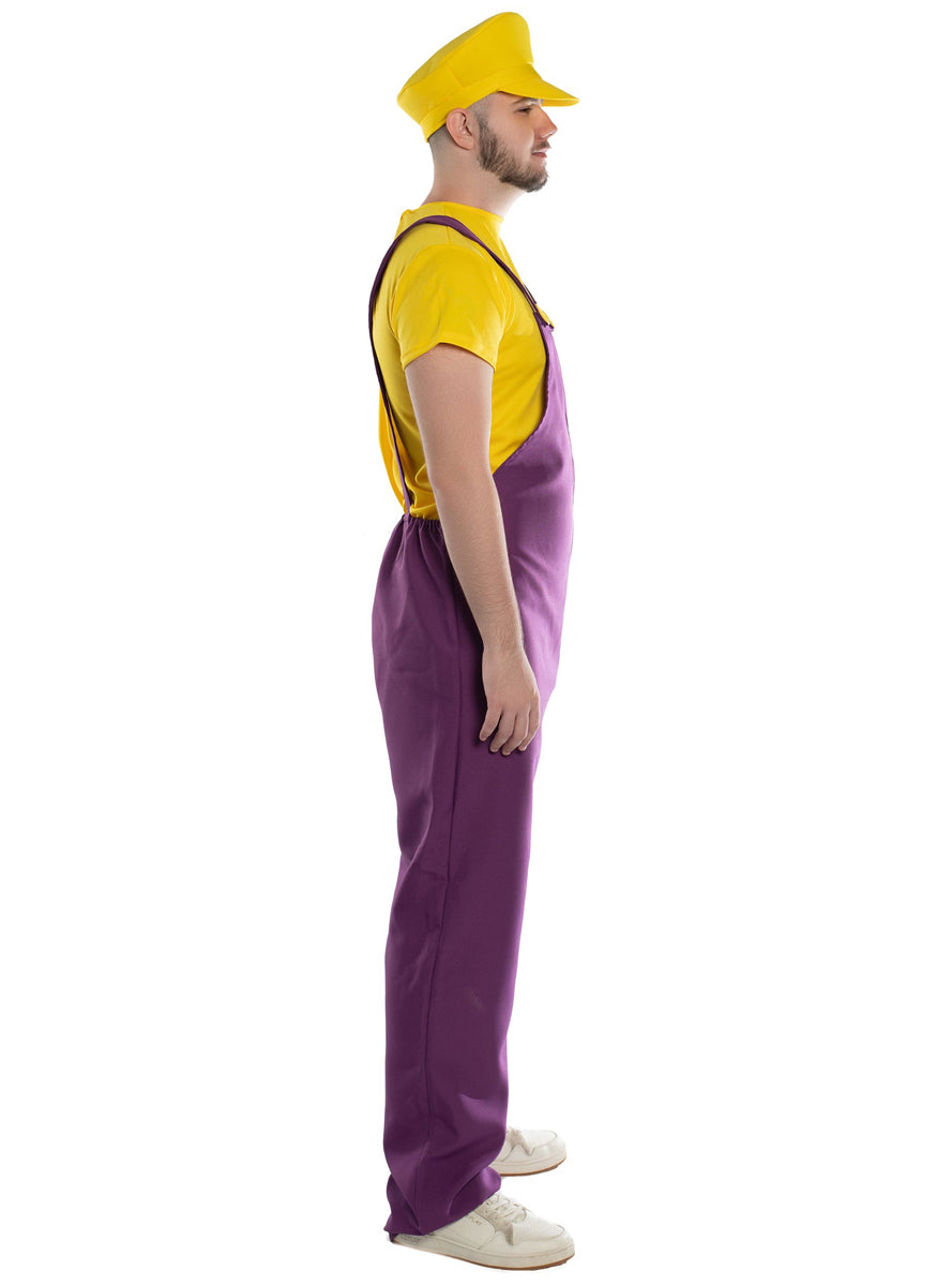 Yellow and Purple Plumber Mens Costume