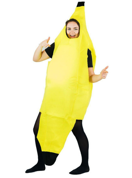 Yellow Banana Novelty Adults Costume - Main Image