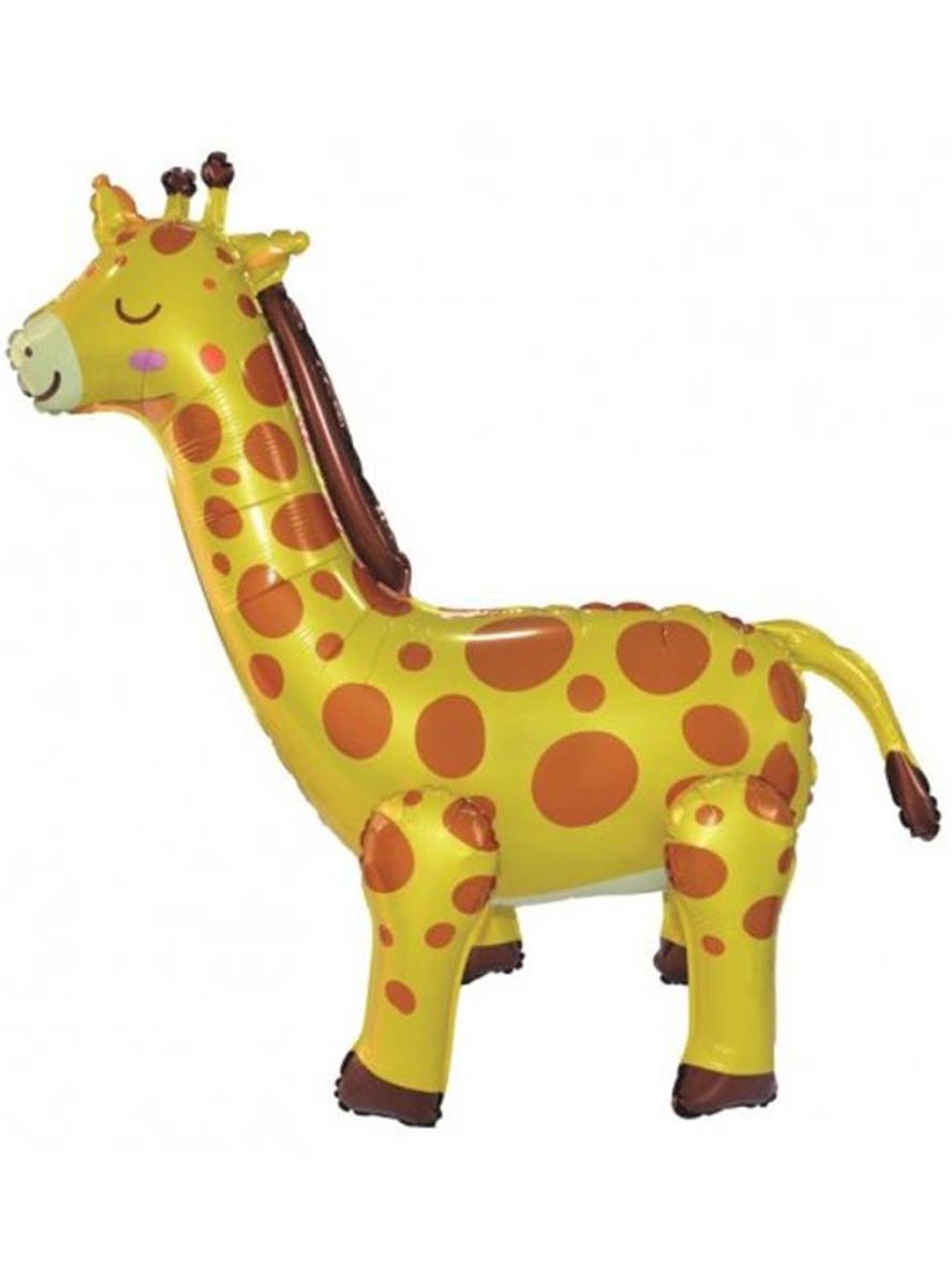 Image of Yellow Giraffe Standing 69cm Tall Air Fill Foil Balloon