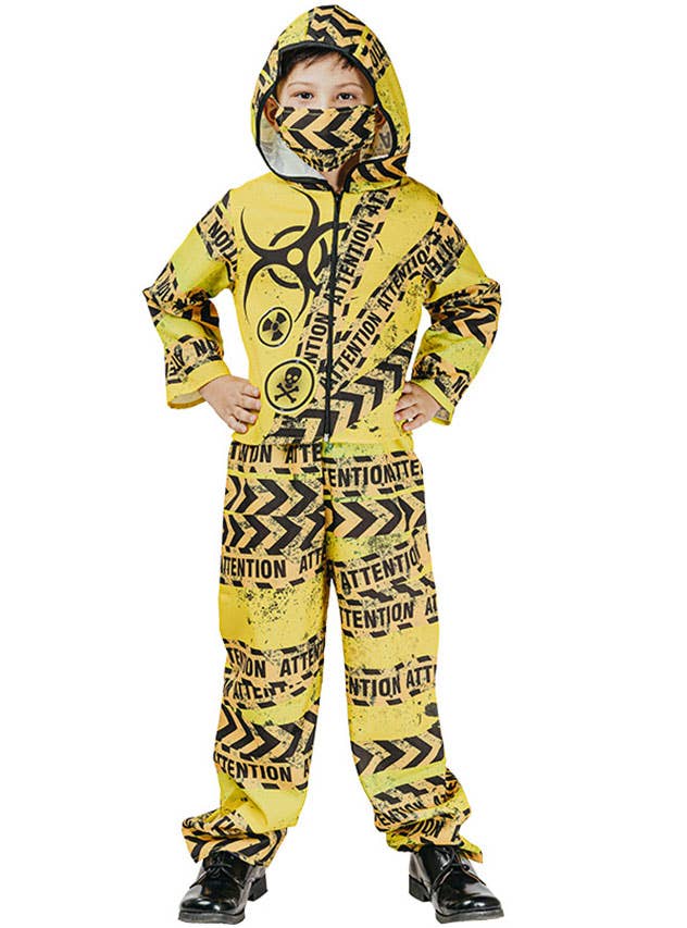 Image of Toxic Yellow Hazmat Boys Halloween Costume