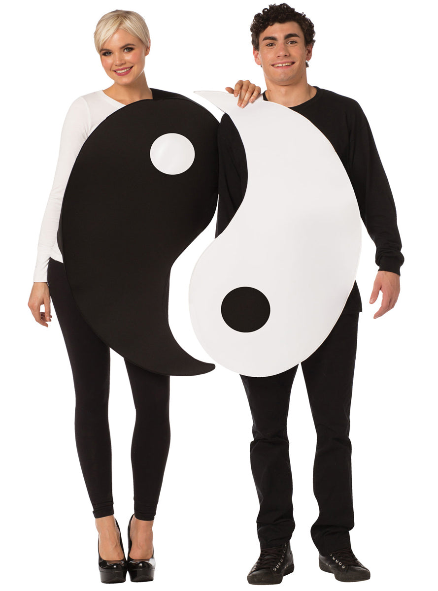 Ying and Yang Novelty Couples Costume - Main Image