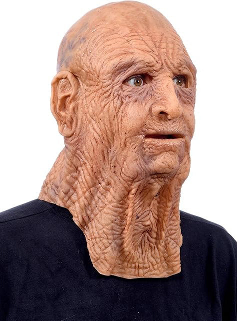 Zagone Studios Deluxe Supersoft Latex Full Head Old Man Mask - Side Image 1