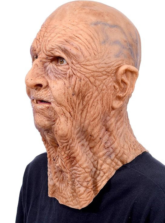 Zagone Studios Deluxe Supersoft Latex Full Head Old Man Mask - Side Image 2