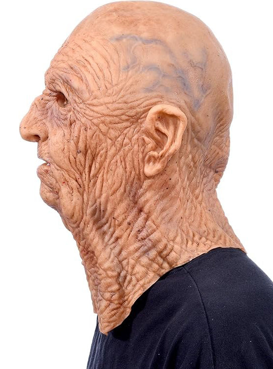 Zagone Studios Deluxe Supersoft Latex Full Head Old Man Mask - Side Image 3