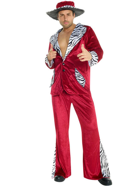 Zebra Print Plus Size Pimp Suit Mens Costume - Main Image