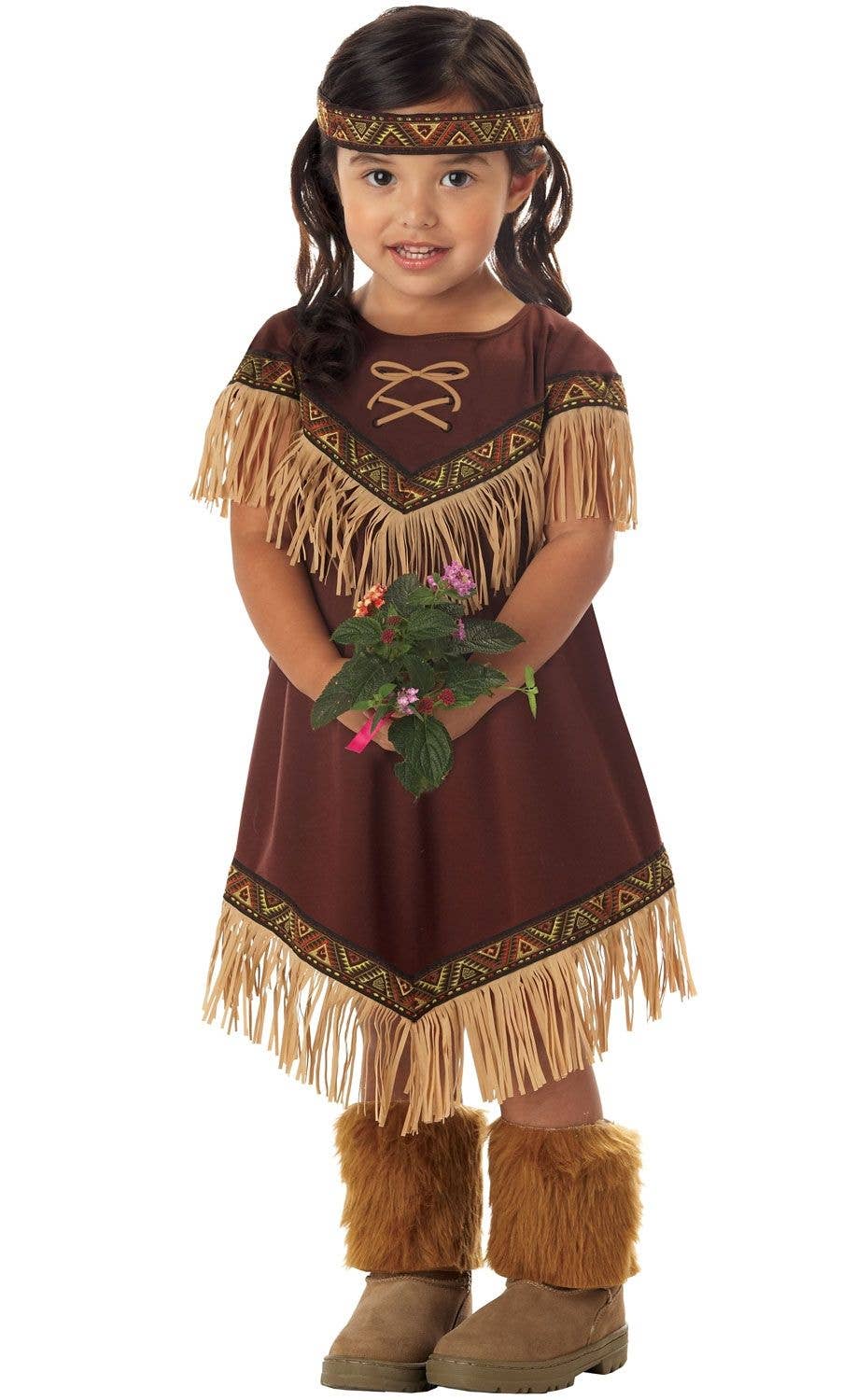 Western Red Indian Kids Fancy Dress Wild West Native American Childrens Costumes