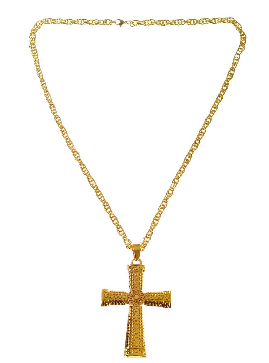 Costume Jewellery : Lovely Sparkly Silver Tone Cross Pendant with Snake  Chain | Oxfam Shop