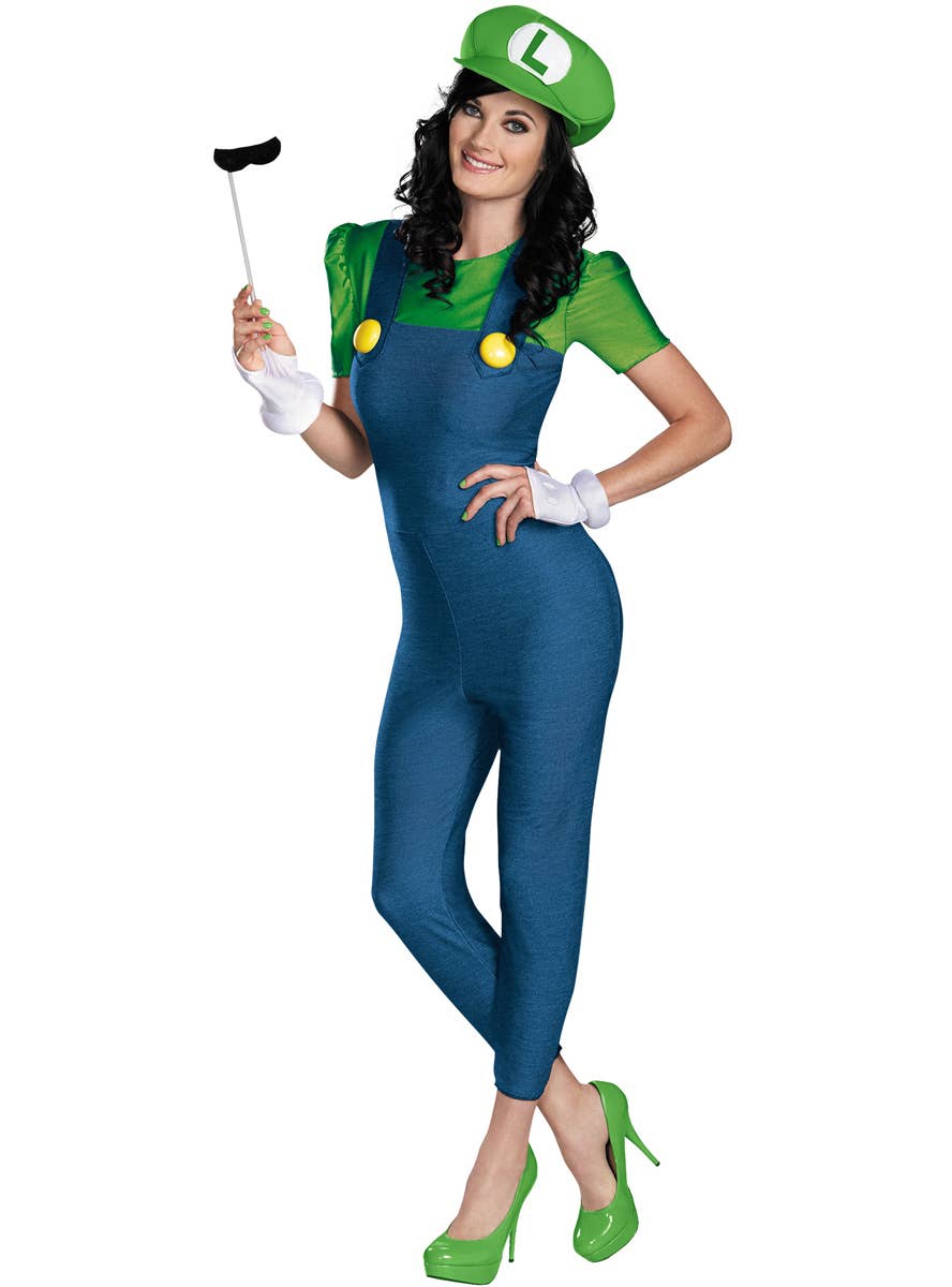 Deluxe Women's Super Mario Luigi Costume