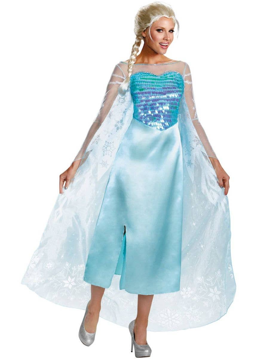 Snow Princess Elsa Dress Girls Cosplay Party Fancy Costume Christmas Dress  up,Includes Accessories - Walmart.com