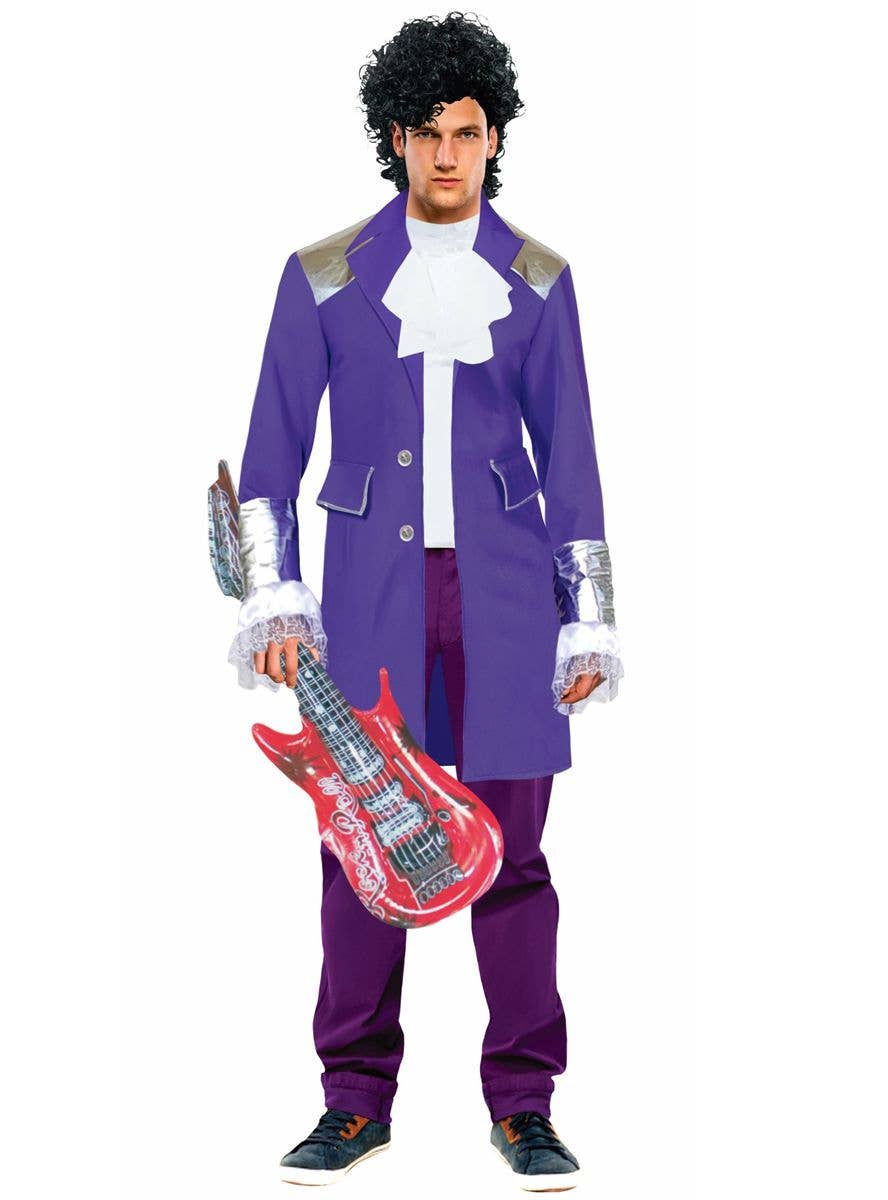 Prince Costume Mens 1980s Pop Rock Purple Rain Adult Fancy Dress Outfit music 