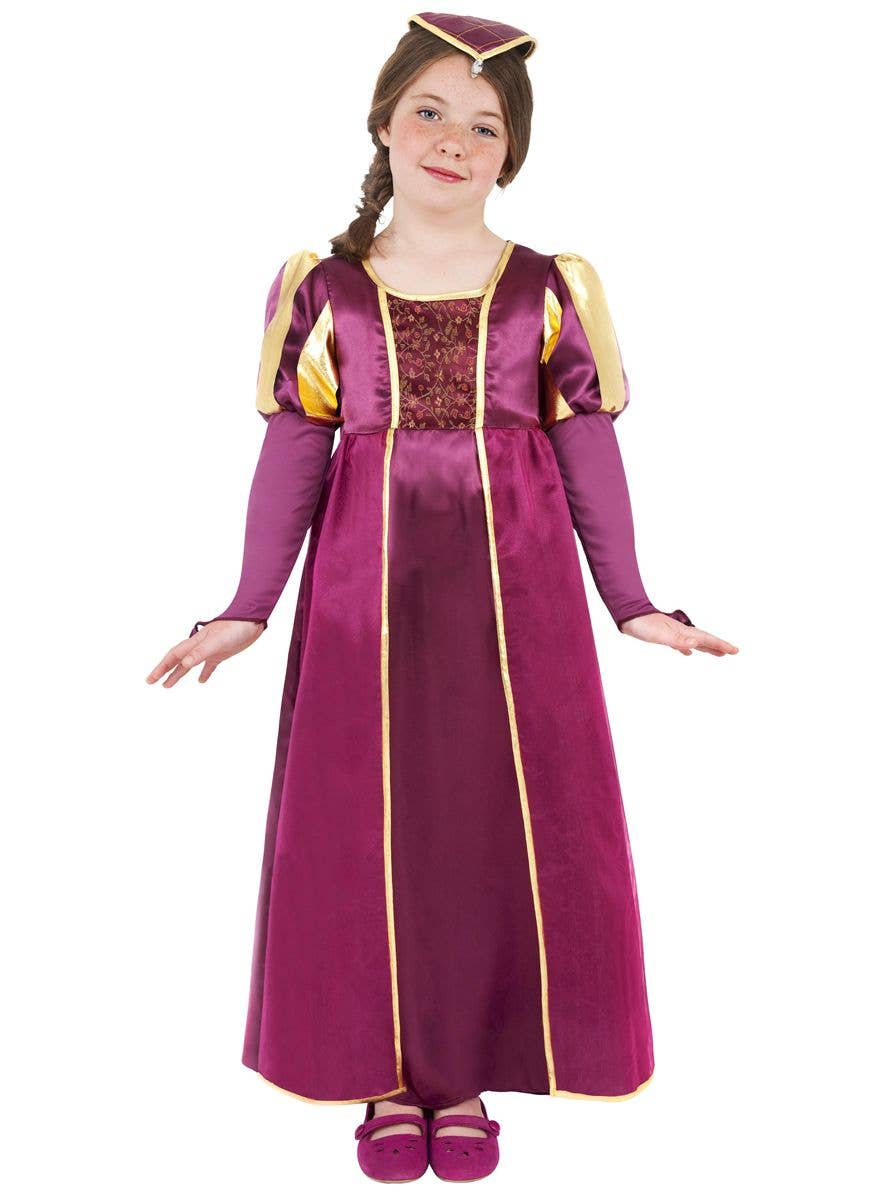 Royal Princess Girls Fancy Dress Medieval Tudor Fairy Tale Book Day Kids Costume 
