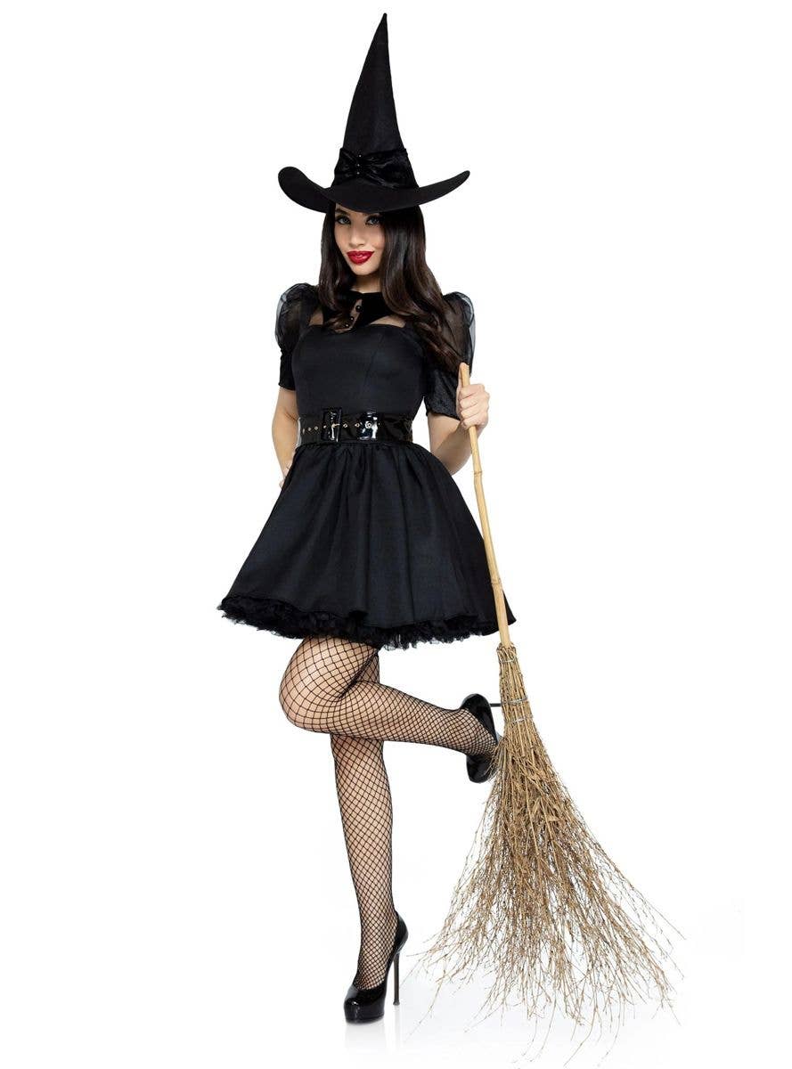 Bewitching Witch Ladies Halloween Fancy Dress Witches Fairy Tale Adults Costume 