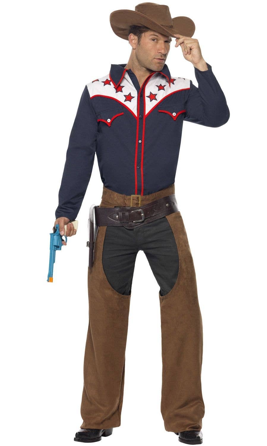 Western Rodeo Mens Texan Cowboy Dress Up Costume